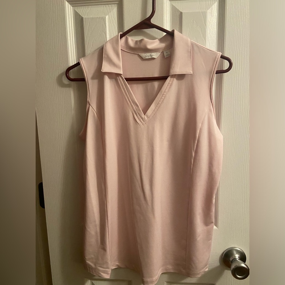 Lady Hagen size 4 sleeveless shirt, pink, excellent condition